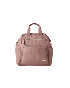 Skip Hop - Geanta pentru scutece tip rucsac, cu deschidere larga - Dusty Rose