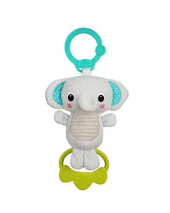 Bright Starts - Jucarie plus Elefant pentru carucior Tug Tunes