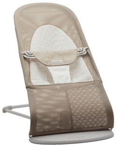 Baby Bjorn - Balansoar Balance Soft, Grey Beige/White, Mesh 