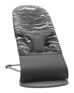 BabyBjorn - Balansoar Bliss Anthracite/Landscape Bumbac - Editie Limitata