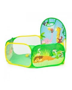 Cort de joaca Jungla cu 50 de bile multicolore Ecotoys 8114