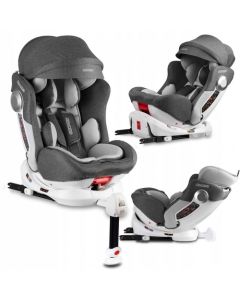 Scaun auto 0-36 Kg cu ISOFIX Ricokids Stigo - Alb - Gri