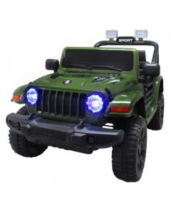 Masinuta electrica cu telecomanda cu baterii si functie de balansare Jeep X10 TS-159 R-Sport - Verde