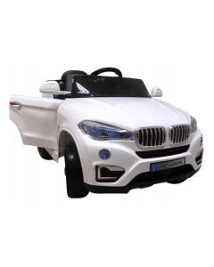 Masinuta electrica cu telecomanda si roti din spuma EVA Cabrio B12 KL-5188 R-Sport - Alb