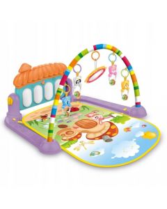 Salteluta de joaca XXL, pian cu 9 melodii si 5 jucarii Ricokids 7315, Multicolora