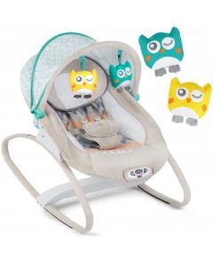 Balansoar cu vibratii si muzica Ricokids 7320 - Gri