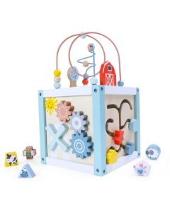 Cub educational din lemn 1020 Ecotoys