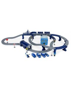 Circuit cale ferata alimentata cu baterii Ecotoys HC493770 Police