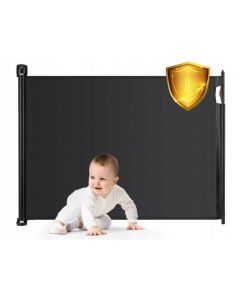 Bariera de protectie pentru scari, usi, 50-140 cm, Ricokids 7450 - Negru