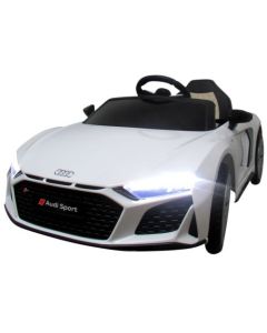 Masinuta electrica cu telecomanda Audi R8 - 107 cm R-Sport - Alb