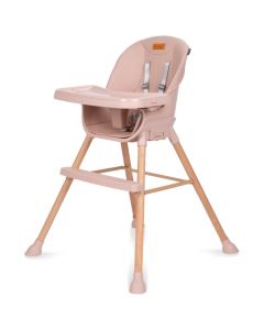 Scaun de masa 4 in 1 Kidwell EATAN Wood Pink