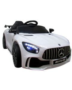 Masinuta electrica cu telecomanda Mercedes AMG GTR-S R-Sport - Alb