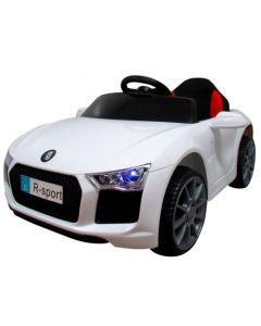 Masinuta electrica cu telecomanda, copii 1-4 ani, scaun din piele, Cabrio B4 628 R-Sport - Alb 