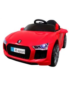 Masinuta electrica cu telecomanda, copii 1-4 ani, scaun din piele, Cabrio B4 628 R-Sport - Rosu