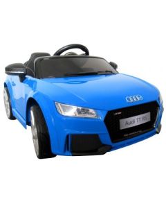 Masinuta electrica cu telecomanda, roti EVA, scaun piele Audi TT R-Sport - Albastru