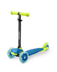 Trotineta cu roti cu LED Ricokids Loco 765105 - Albastru cu verde