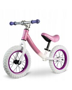 Bicicleta fara pedale Ricokids 760102 - Alb - Roz