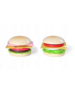 Set de 2 burgeri din lemn Ecotoys 4220