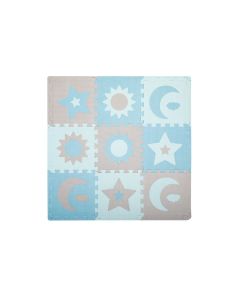 Covoras de joaca puzzle 93x93 cm Momi, Nebe - Blue