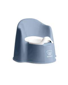 BabyBjorn - Olita cu protectie spate Potty Chair Deep blue/White