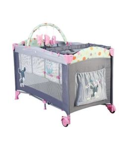 BabyGo - Patut Pliant Sleepwell Pink