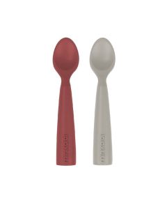 Set Lingurite Minikoioi, 100% Premium Silicon – Velvet Rose / Powder Grey