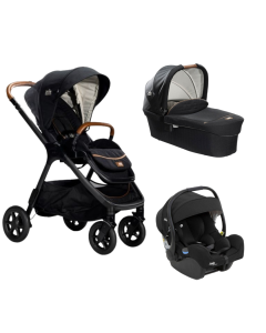 Joie - Carucior pentru copii multifunctional 3 in 1 Finiti Siganture Eclipse (Carucior Finiti Eclipse+ Landou Ramble Eclipse + Scoica i-Gemm Eclipse)