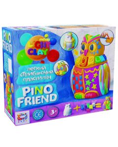 Set de creatie cu argila usoara, Moon Light Clay - Pino Friend - OWL