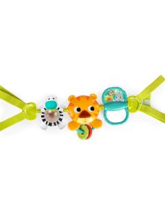 Bright Starts - Bara de jucarii pentru balansoar Take Along Busy Birdies, Tigru